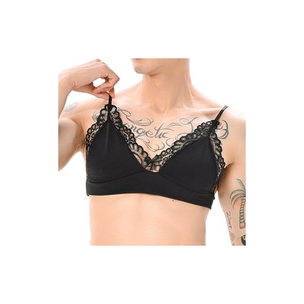 Lace Border BH Schwarz