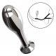 Ballstretcher and Jewel Metal Plug Teardrop 8 x 2.9cm