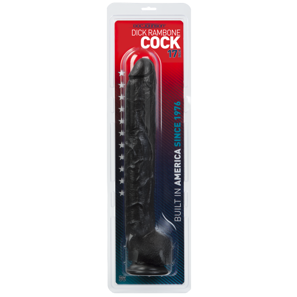 Dildo XXL Dick Rambone 34 x 6.4 cm Black