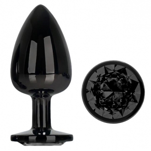 AFTERDARK AfterDark Jewel Plug L 8 x 4cm Preto