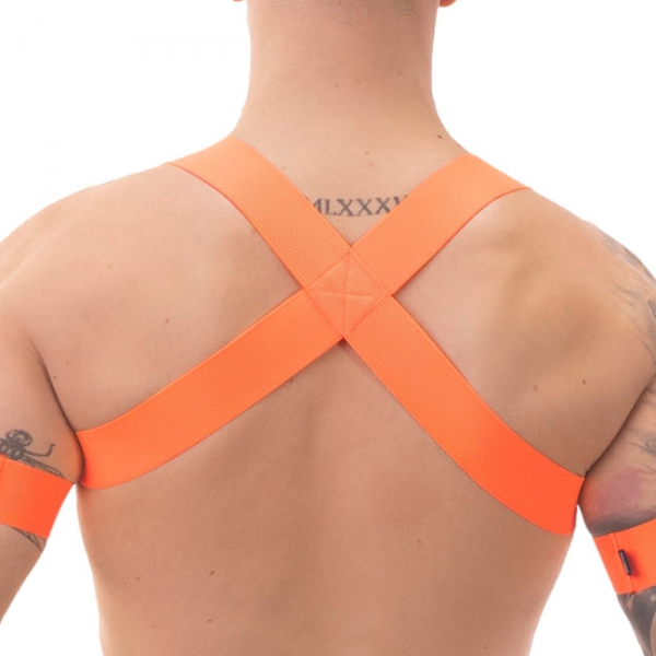 Arnês Elástico Leonsh Orange Neon Elastic Harness