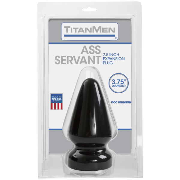 Butt Plug Servant 15 x 9.5 cm Black