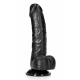 Dildoballen Gebogen RealRock 12,5 x 3,6cm Zwart