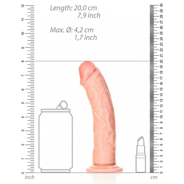 Realistischer Dildo Curved Dildo 18 x 4.2cm