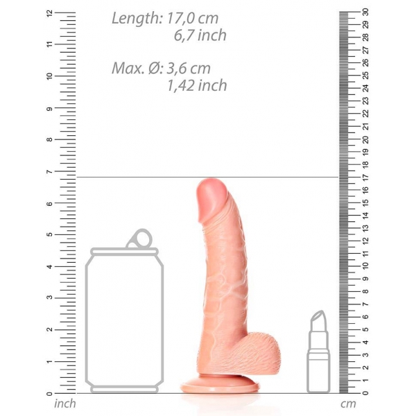 BOLAS CURVADAS Dildo RealRock 12,5 x 3,6cm