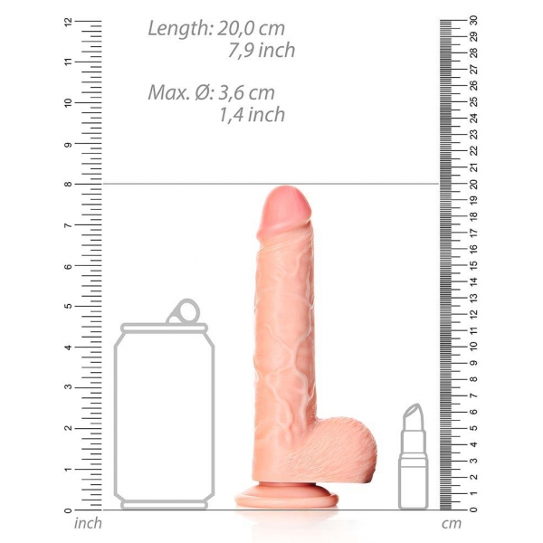 Realistischer Dildo Mini Straight RealRock 14.5 x 3.6cm