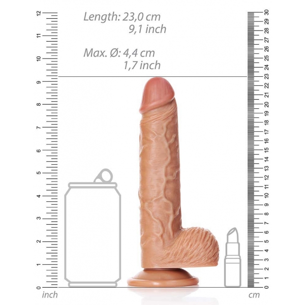 Dildo RealRock Reto de inveja 17 x 4,4cm Latino