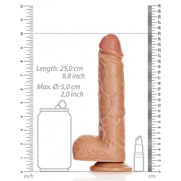 Realistischer Dildo STRAIGHT STRONG 19 x 5cm Latino