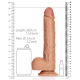 Realistischer Dildo Straight Dildo RealRock 21 x 5.3cm Latino