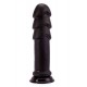 Dildo de Ondulações Anal XXL 26 x 6,5 cm Preto