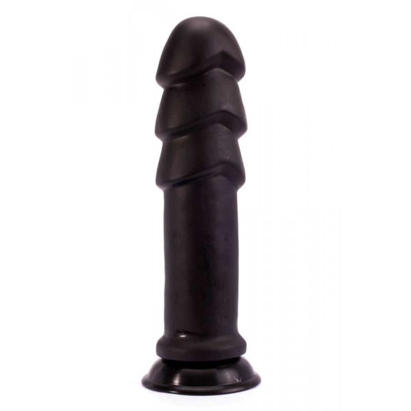 Anaal Rimpels Dildo XXL 26 x 6,5 cm Zwart