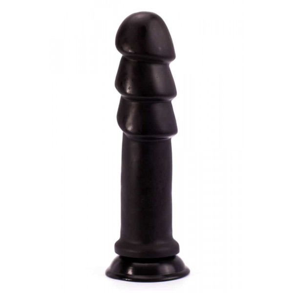 Dildo de Ondulações Anal XXL 26 x 6,5 cm Preto