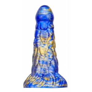 MetallicAnal Cyrix Dildo 15.5 x 6cm Blau-Gold