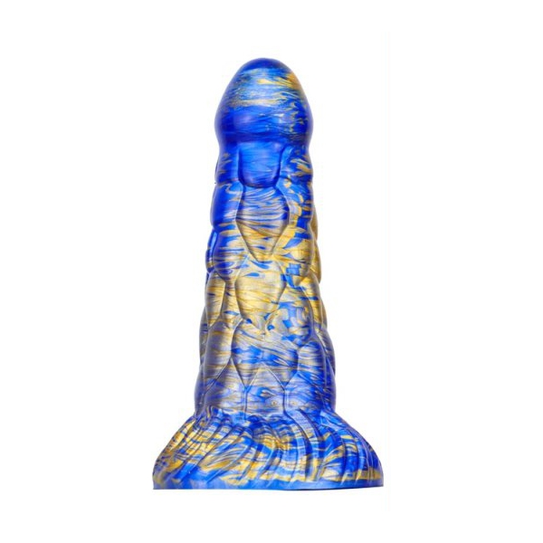 Cyrix Dildo 15.5 x 6cm Blau-Gold