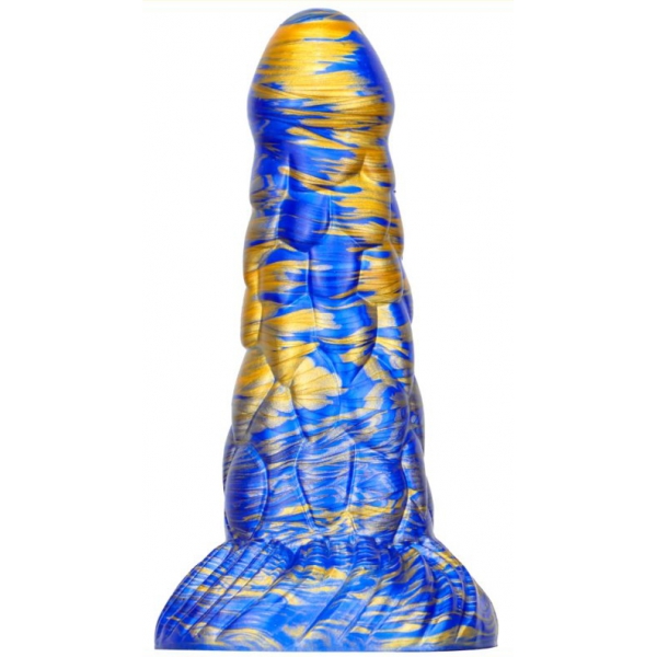 Cyrix Dildo 15.5 x 6cm Blau-Gold