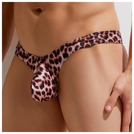 Mini tanga de leopardo para hombre