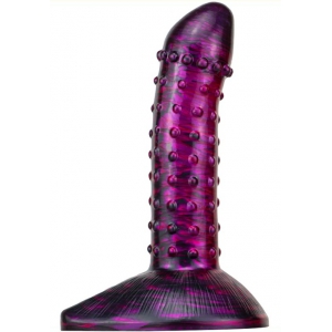 MetallicAnal Dildo Fantasy Saperli 16 x 4.5cm Purple-Black