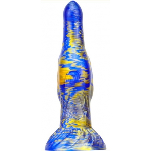 MetallicAnal Consolador Fantasy Skurix 19 x 5.5cm Azul-Oro