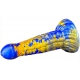 Fantasie Ninja Dildo 16 x 5,2cm Blauw-Goud