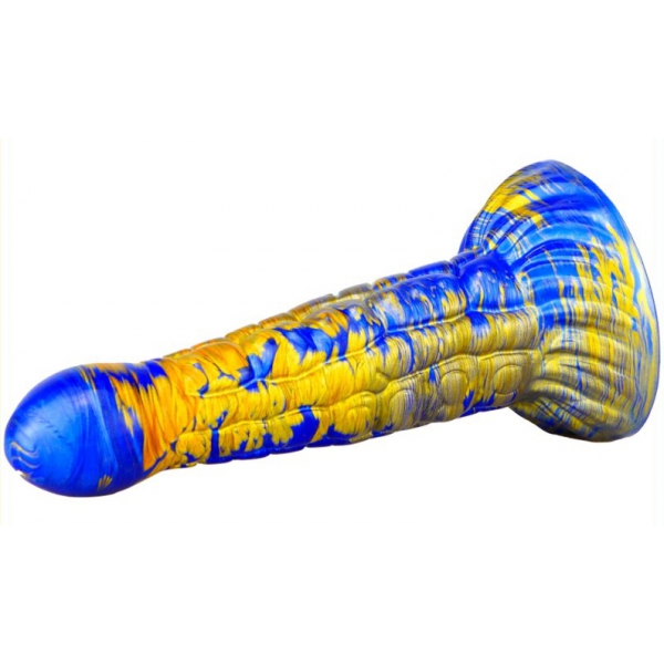 Mixed Color Balsam Pear Anal Dildo BLUE