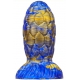 Dildo Warnax Dragon Egg 13 x 7 cm blu-oro