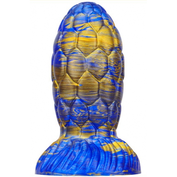 Warnax Dragon Egg Dildo 13 x 7cm Blue-Gold