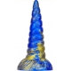 Dildo Unix 17 x 5,3cm Blauw-Goud