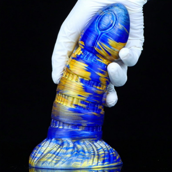 Mixed Color Tower Anal Dildo BLUE