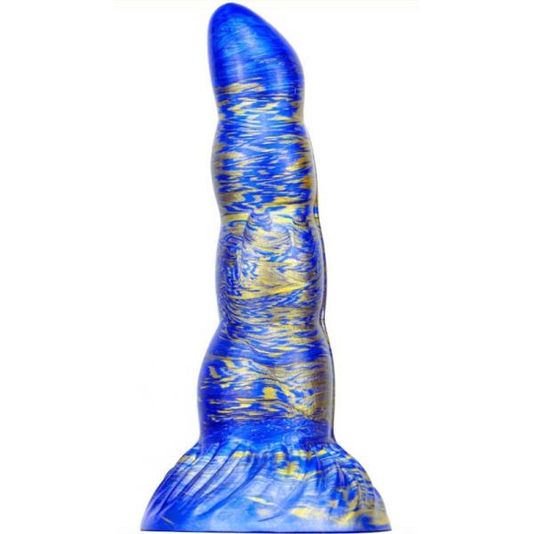 Fantasie Dildo Scopio 17 x 5cm Blauw-Goud