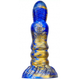 MetallicAnal Dildo Fantasy Peern 17 x 4,7 cm Blu-Oro