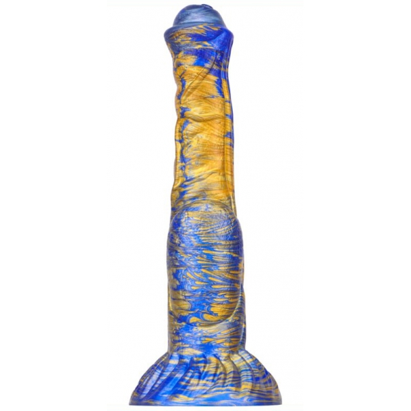 Dildo Jumbox 21 x 5,5cm Blauw-Goud