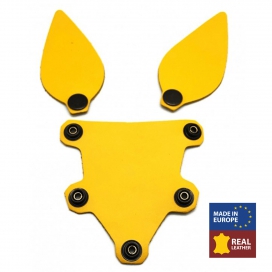 PUPPY SET YELLOW LEATHER EARS AND TONGUE