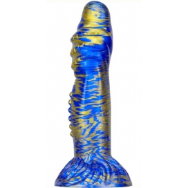 Mixed Colors Realistic Anus Dildo BLUE