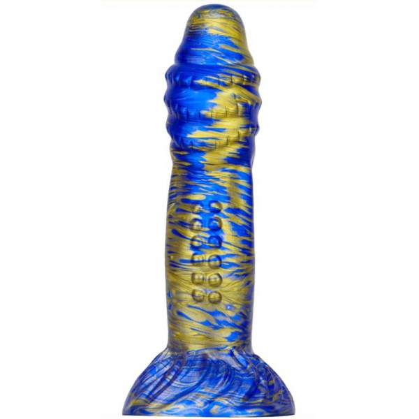 Dildo Fantasy Croq 19 x 5cm Blauw-Goud