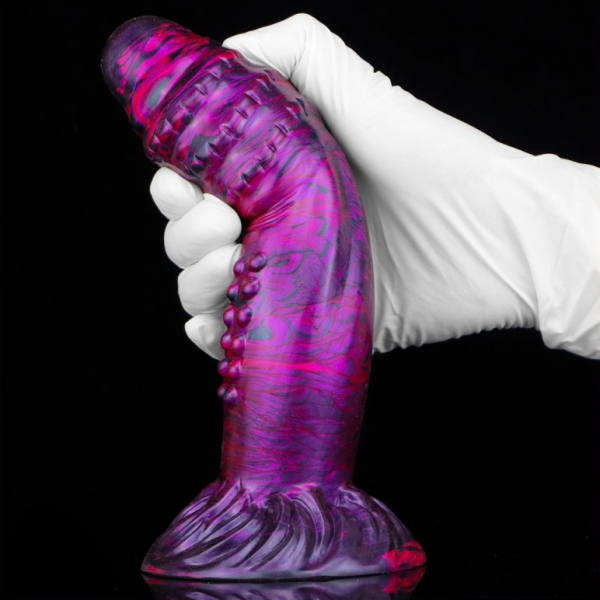 Dildo Fantasy Croq 19 x 5cm Violett-schwarz