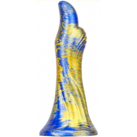 MetallicAnal Fantasie Dildo Dukix 14 x 4,4cm Blauw-Goud