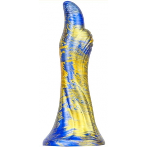 MetallicAnal Dildo Fantasy Dukix 14 x 4,4 cm Blu-Oro