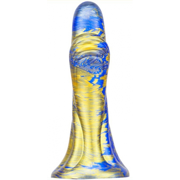 Consolador Fantasy Dukix 14 x 4.4cm Azul-Oro