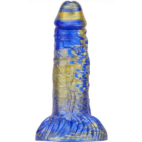 Mixed Colors Gentleman Realistic Dildo BLUE