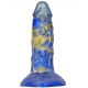 Mixed Colors Wolf Tooth Anus Dildo BLUE