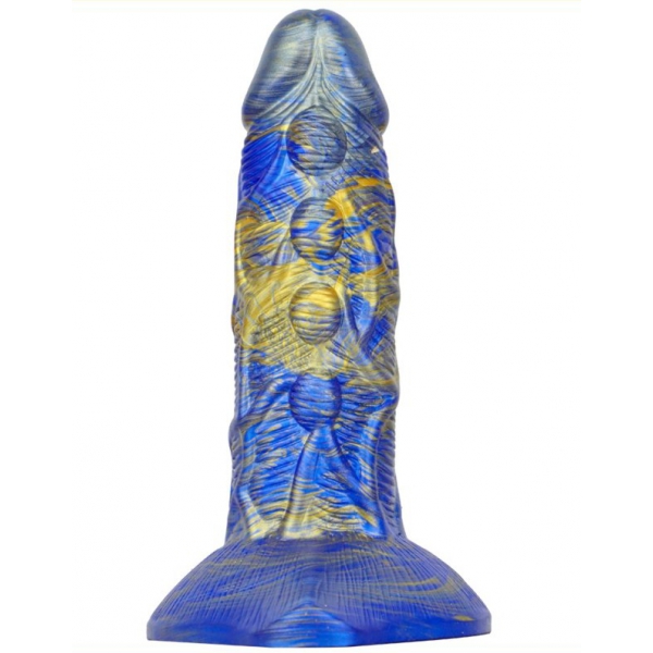 Dildo Fantasy Bulstrix 15 x 5.5cm Blau-Gold