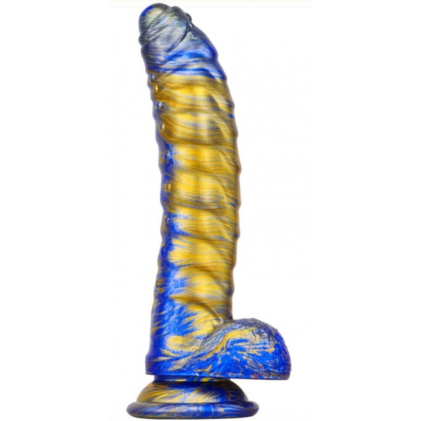 Dildo Fantasy Gasix 16 x 4 cm blu-oro