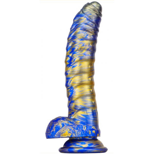 Consolador Fantasy Gasix 16 x 4cm Azul-Oro