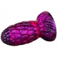 Warnax Dragon Egg Dildo 13 x 7cm Violett-schwarz