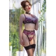 Set 4 pezzi Florissa Nero-Rosa