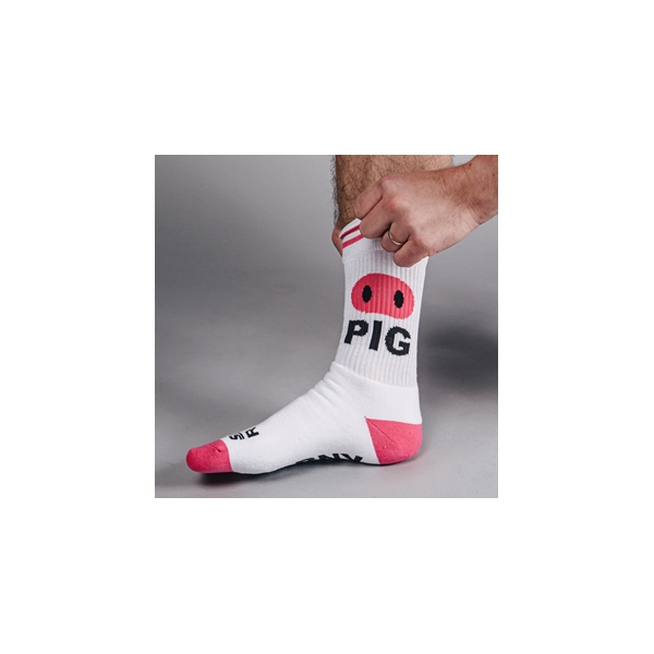 Chaussettes blanches HORNY PIG Sk8erboy