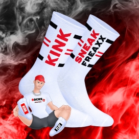 Kink Play Sneakfreaxx witte sokken