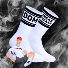 DOM SneakFreaxx white socks