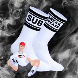 SneakFreaxx Chaussettes blanches Sub Socks Sneakfreaxx