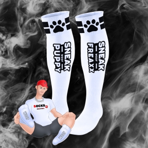 SneakFreaxx PUPPY TUBE - WHITE BLACK 